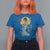 Horror Samurai Geisha Skull T Shirt For Women Japanese Kimono And Katana - Wonder Print Shop