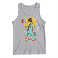Horror Samurai Geisha Skull Tank Top Japanese Kimono And Katana - Wonder Print Shop