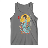 Horror Samurai Geisha Skull Tank Top Japanese Kimono And Katana - Wonder Print Shop