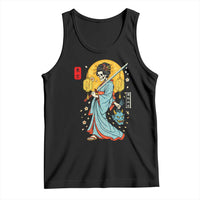 Horror Samurai Geisha Skull Tank Top Japanese Kimono And Katana - Wonder Print Shop