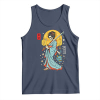 Horror Samurai Geisha Skull Tank Top Japanese Kimono And Katana - Wonder Print Shop