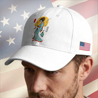 Gothic Samurai Geisha Skeleton Baseball Cap Japanese Kimono And Katana