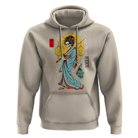 Gothic Samurai Geisha Skeleton Hoodie Japanese Kimono And Katana - Wonder Print Shop