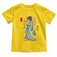 Gothic Samurai Geisha Skeleton Toddler T Shirt Japanese Kimono And Katana - Wonder Print Shop