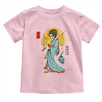 Gothic Samurai Geisha Skeleton Toddler T Shirt Japanese Kimono And Katana - Wonder Print Shop