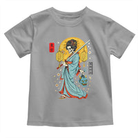 Gothic Samurai Geisha Skeleton Toddler T Shirt Japanese Kimono And Katana - Wonder Print Shop