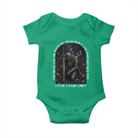 Christian Knight Templar Crusader Baby Onesie The Devil Saw Me With My Head Down And Thought He'd Won