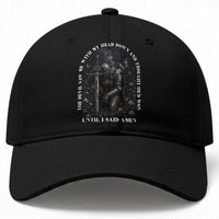 Christian Knight Templar Crusader Baseball Cap The Devil Saw Me With My Head Down And Thought He'd Won