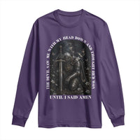 Christian Knight Templar Crusader Long Sleeve Shirt The Devil Saw Me With My Head Down And Thought He'd Won