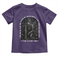 Christian Knight Templar Crusader Toddler T Shirt The Devil Saw Me With My Head Down And Thought He'd Won