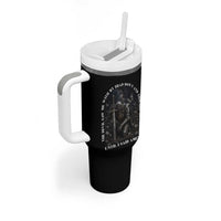 Christian Knight Templar Crusader Tumbler With Handle The Devil Saw Me With My Head Down And Thought He'd Won