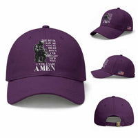 Military Christian Warrior Baseball Cap The Devil Saw Me With My Head Down And Thought He'd Won