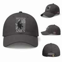 Military Soldier Skull Christian Faith Baseball Cap The Devil Saw Me With My Head Down And Thought He'd Won