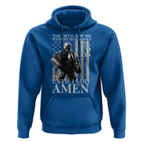 Military Soldier Skull Christian Faith Hoodie The Devil Saw Me With My Head Down And Thought He'd Won