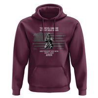 Soldier Skull Christian Faith Quote Hoodie The Devil Saw Me With My Head Down And Thought He'd Won