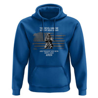 Soldier Skull Christian Faith Quote Hoodie The Devil Saw Me With My Head Down And Thought He'd Won
