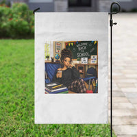 Funny Back To School Doll Face Meme Garden Flag Coffee Teacher Gift