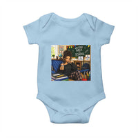 Funny Back To School Doll Face Meme Baby Onesie Coffee Teacher Gift