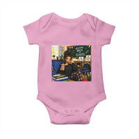 Funny Back To School Doll Face Meme Baby Onesie Coffee Teacher Gift