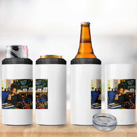 Funny Back To School Doll Face Meme 4 in 1 Can Cooler Tumbler Coffee Teacher Gift