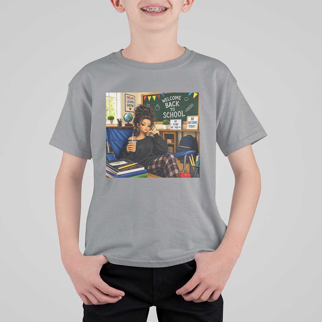 Funny Back To School Doll Face Meme T Shirt For Kid Coffee Teacher Gift