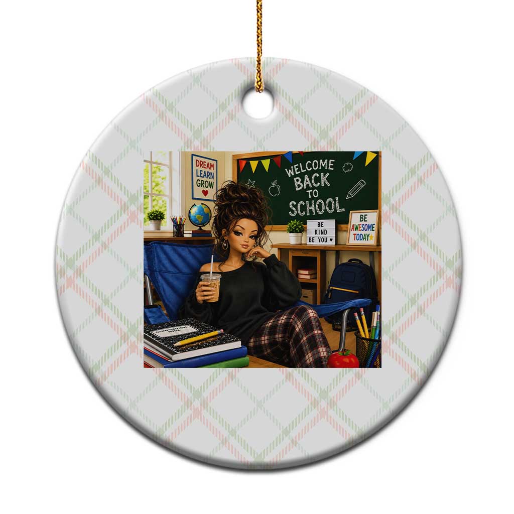 Funny Back To School Doll Face Meme Ceramic Ornament Coffee Teacher Gift