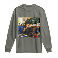Funny Back To School Doll Face Meme Long Sleeve Shirt Coffee Teacher Gift