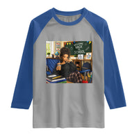Funny Back To School Doll Face Meme Raglan Shirt Coffee Teacher Gift