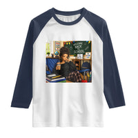 Funny Back To School Doll Face Meme Raglan Shirt Coffee Teacher Gift