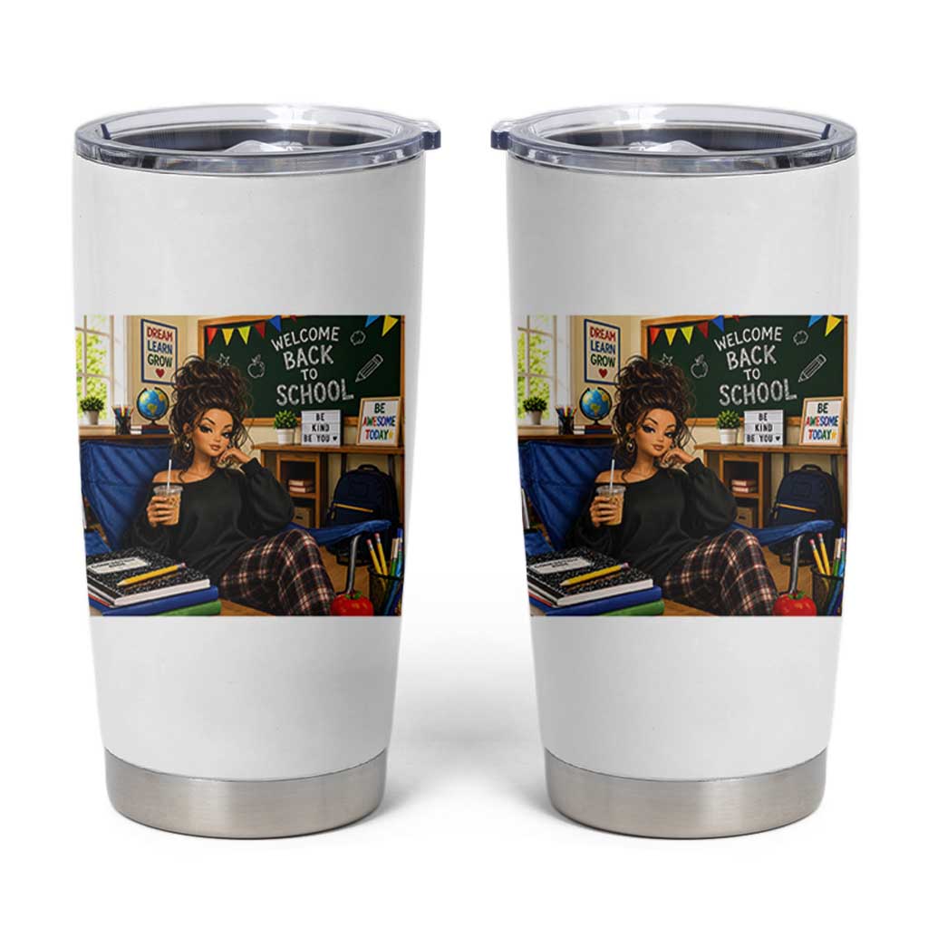 Funny Back To School Doll Face Meme Tumbler Cup Coffee Teacher Gift