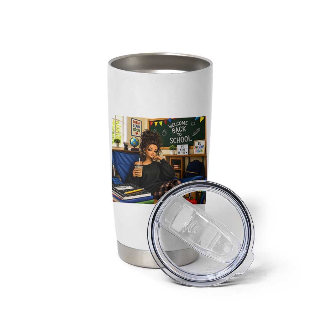 Funny Back To School Doll Face Meme Tumbler Cup Coffee Teacher Gift