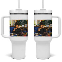 Funny Back To School Doll Face Meme Tumbler With Handle Coffee Teacher Gift
