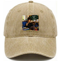 Funny Back To School Doll Face Meme Washed Cotton Baseball Cap Coffee Teacher Gift