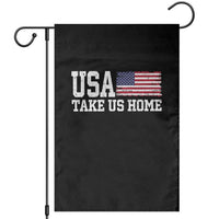 Patriotic USA Soccer Fan Garden Flag Take Us Home Game Day