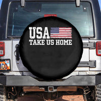 Patriotic USA Soccer Fan Spare Tire Cover Take Us Home Game Day