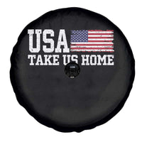 Patriotic USA Soccer Fan Spare Tire Cover Take Us Home Game Day