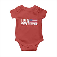 Patriotic USA Soccer Fan Baby Onesie Take Us Home Game Day