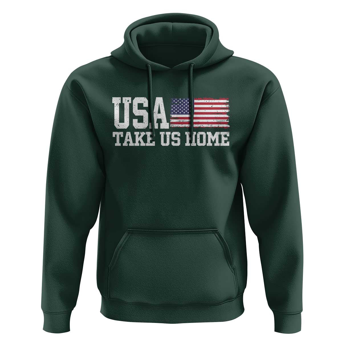 Patriotic USA Soccer Fan Hoodie Take Us Home Game Day