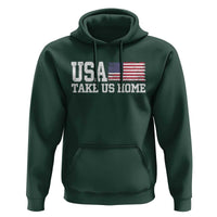 Patriotic USA Soccer Fan Hoodie Take Us Home Game Day