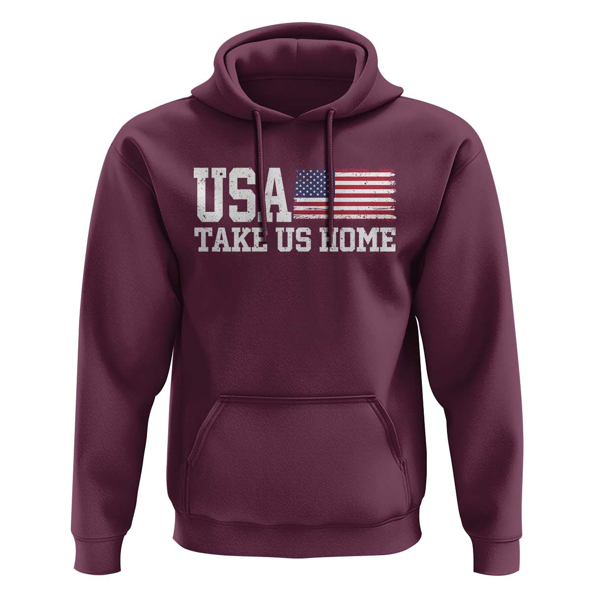 Patriotic USA Soccer Fan Hoodie Take Us Home Game Day