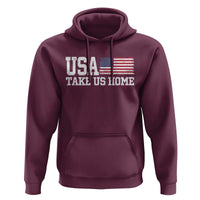 Patriotic USA Soccer Fan Hoodie Take Us Home Game Day