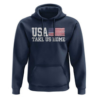 Patriotic USA Soccer Fan Hoodie Take Us Home Game Day