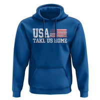 Patriotic USA Soccer Fan Hoodie Take Us Home Game Day