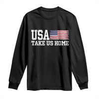 Patriotic USA Soccer Fan Long Sleeve Shirt Take Us Home Game Day