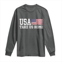 Patriotic USA Soccer Fan Long Sleeve Shirt Take Us Home Game Day