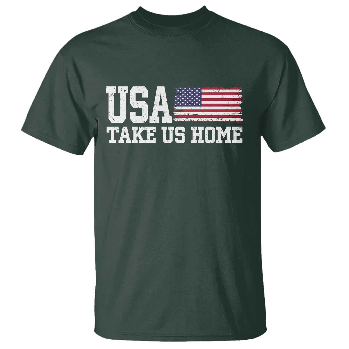 Patriotic USA Soccer Fan T Shirt Take Us Home Game Day