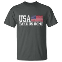 Patriotic USA Soccer Fan T Shirt Take Us Home Game Day