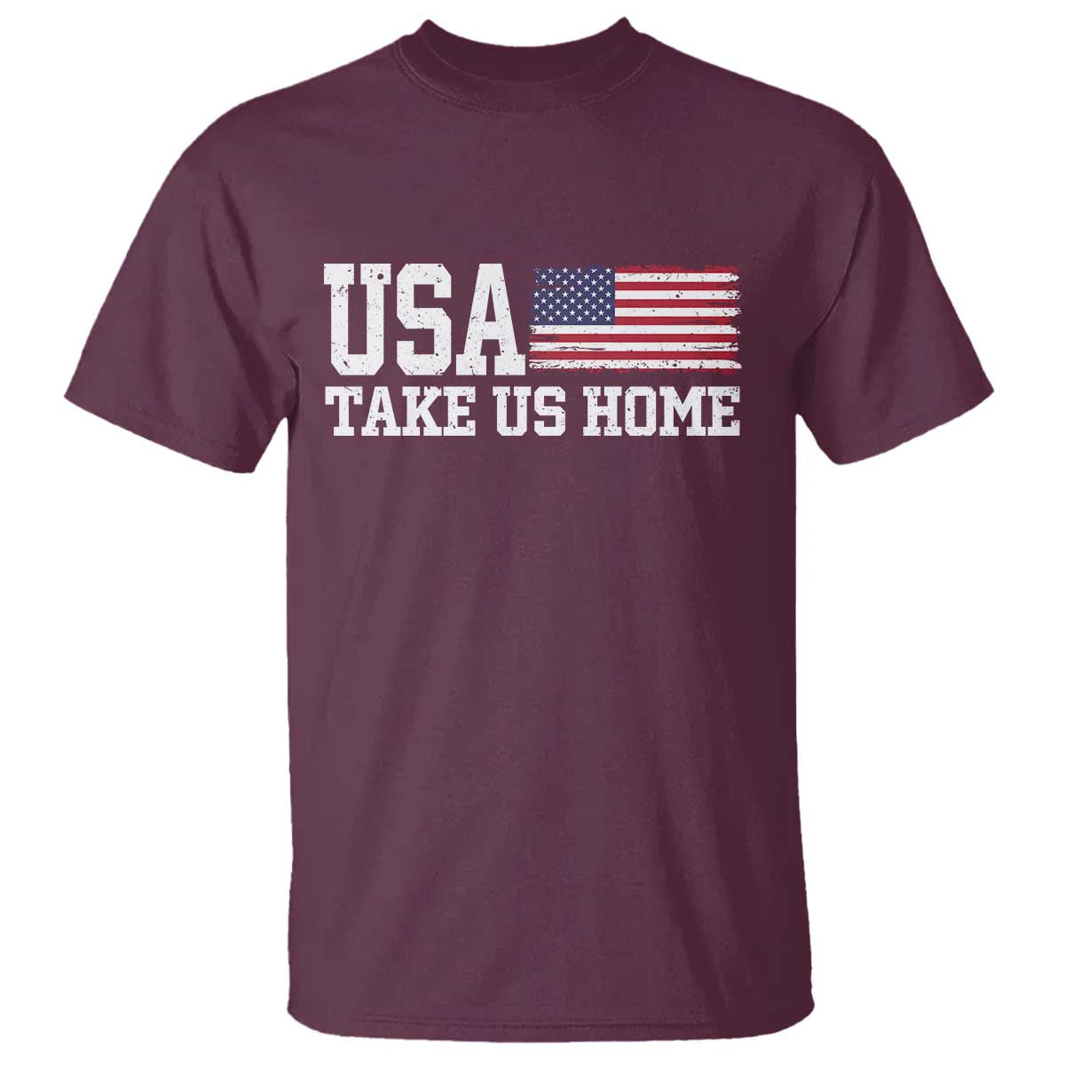 Patriotic USA Soccer Fan T Shirt Take Us Home Game Day