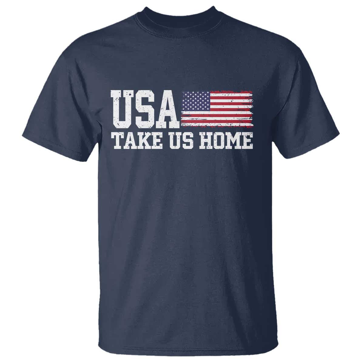 Patriotic USA Soccer Fan T Shirt Take Us Home Game Day