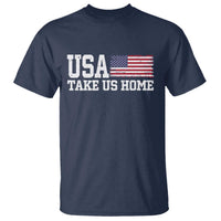 Patriotic USA Soccer Fan T Shirt Take Us Home Game Day